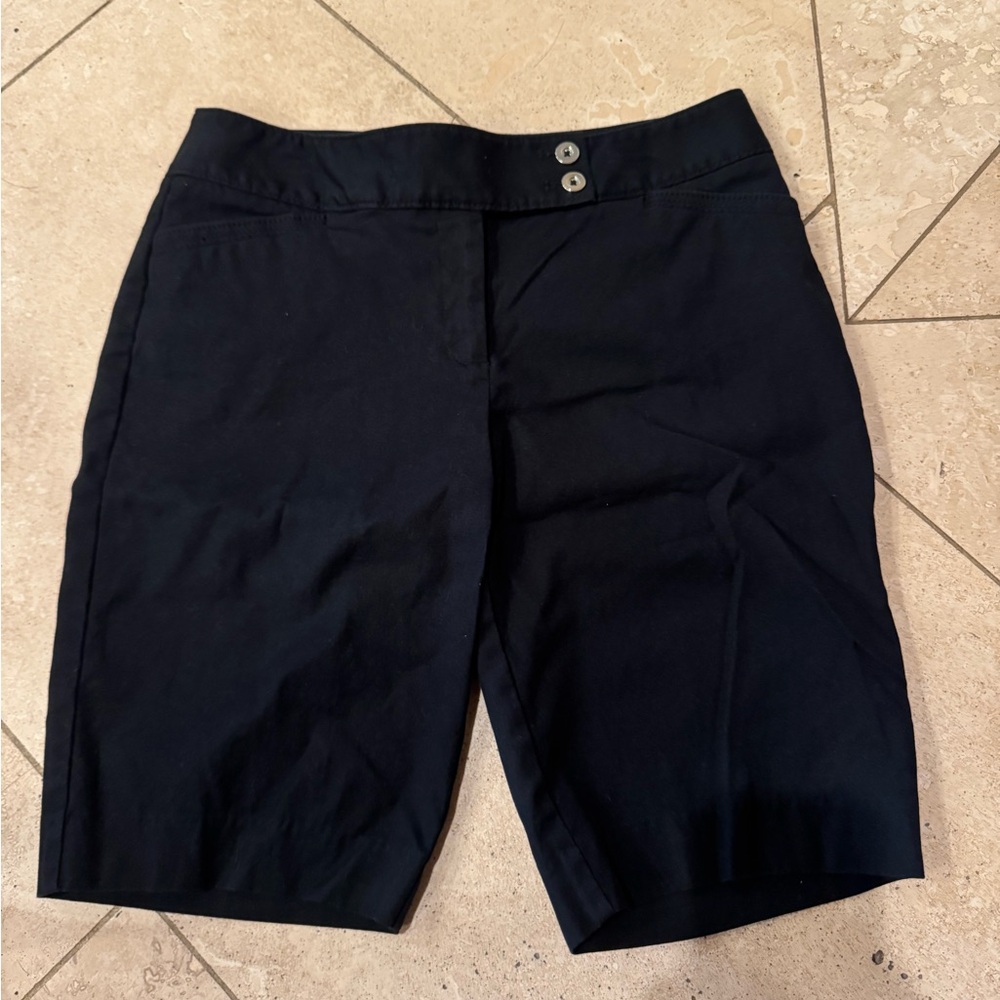 White House Black Market Black Bermuda Shorts